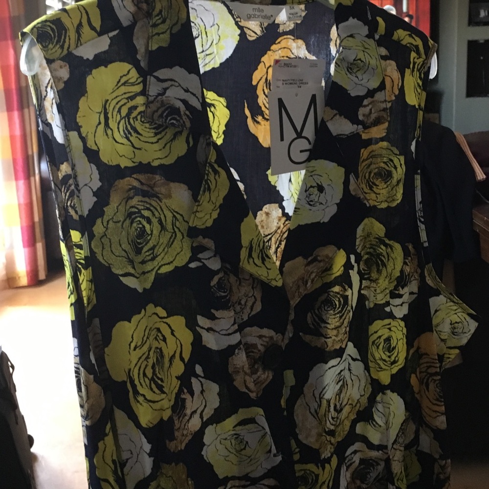Floral dress with sash
